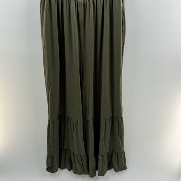 ANRABESS Olive Green Smocked Tank Jumpsuit – Size Large - Picture 2 of 6
